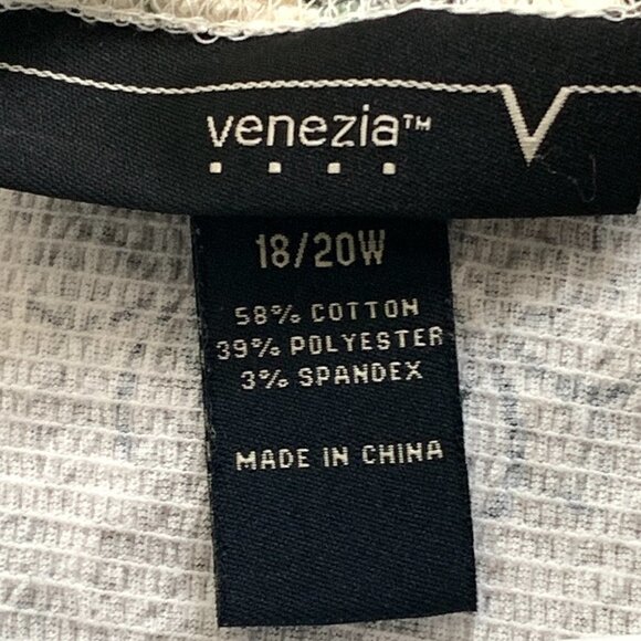 Venezia BOHO Peasant Floral & Lace Short Sleeve Blouse Plus Sz 18/20W #62M - Picture 6 of 7